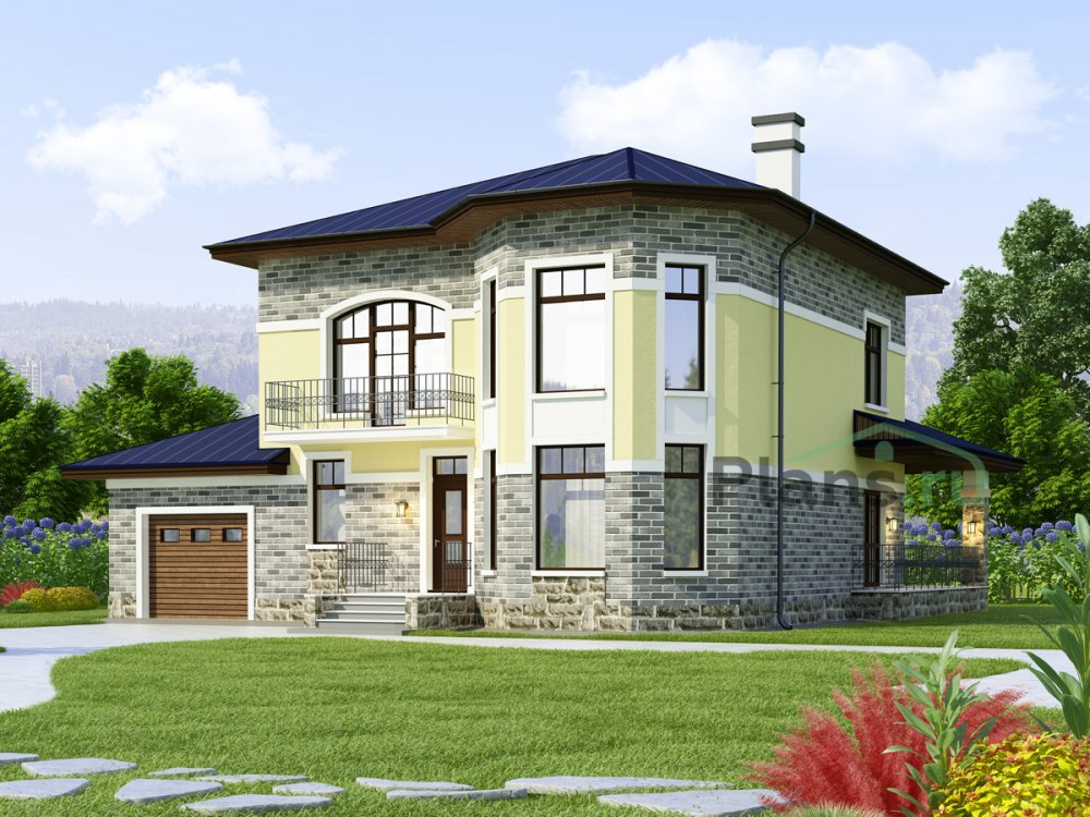 Дом с компактной планировкой 197м²