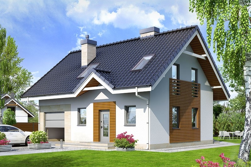 Дом с гаражом 7x9